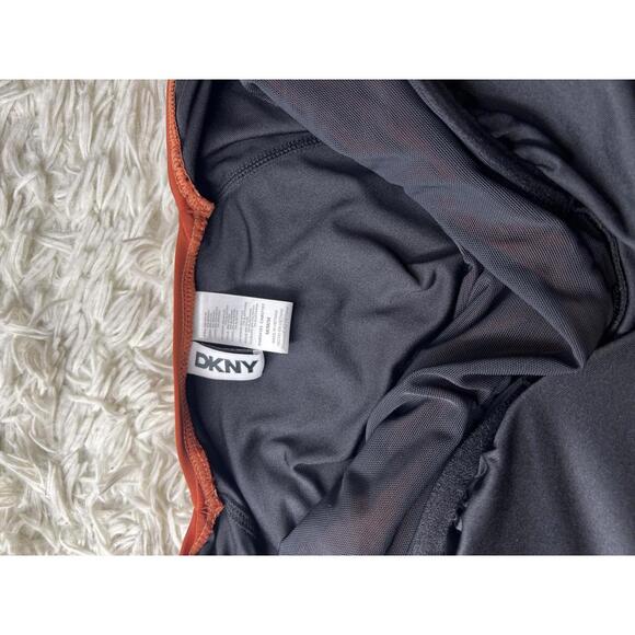 DKNY Plunge Neck Ruffle One-Piece Bikini - Picture 8 of 8